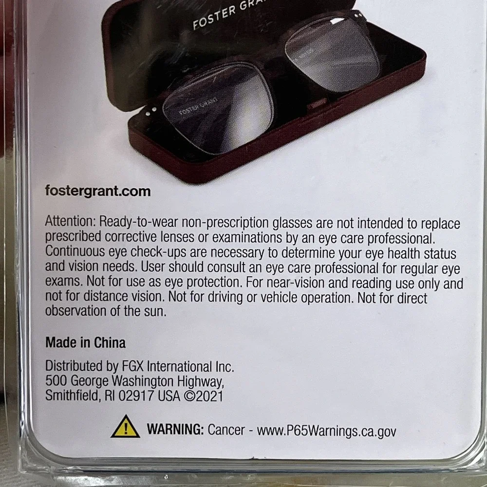 Foster Grant Reading Glasses TO GO Ultra Slim Protective Case FGTRTG01 +1.50 NEW